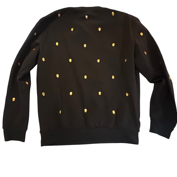 RARE FIND Vintage Zara iron skull sweatshirt authentic original Crew Neck XL - Picture 4 of 14